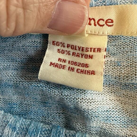 Sundance Beautiful Dreamer Asymmetrical Lightweight Tunic Sweater Top M Blue - Picture 7 of 12